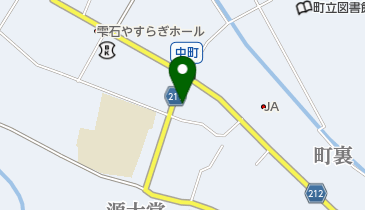 雫石商工会の地図画像