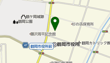 鶴岡検察審査会の地図画像