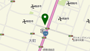 和真メガネ会津若松店の地図画像