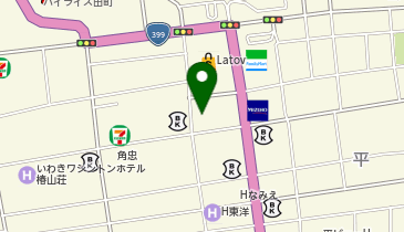 ザ・サンラウンジいわき店の地図画像