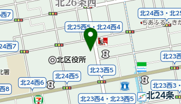 株式会社クニ美容室北店の地図画像