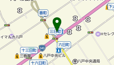 かん東 八日町店の地図画像