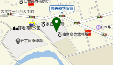 仙台地方裁判所 民事部 民事訟廷事務室の地図画像