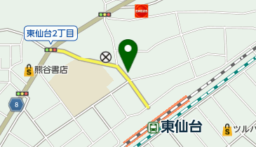 杜の美容室ジャストカット東仙台店の地図画像