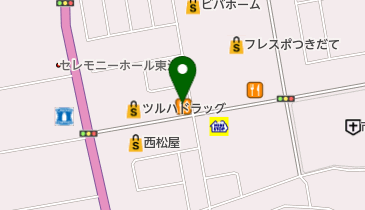 まるまつ築館店の地図画像