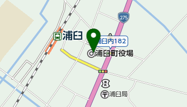 浦臼土地改良区の地図画像