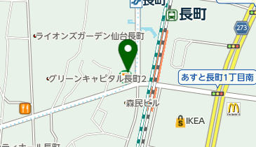 まるげんベジフル青果の地図画像