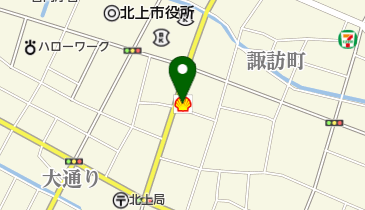 ラビットセンター北上の地図画像