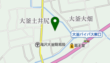 農家の店大地大釜店の地図画像