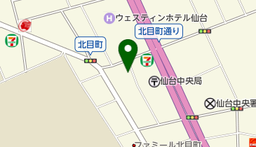ピアノテック仙台の地図画像
