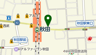 秋田県庁 秋田地域振興局 建設部 保全・環境課 秋田中央道路換気所の地図画像