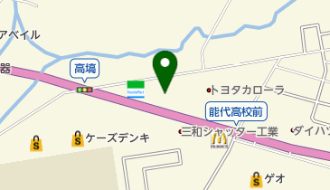 のしろ庵 バイパス店の地図画像