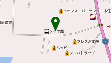まるまつ本荘店の地図画像