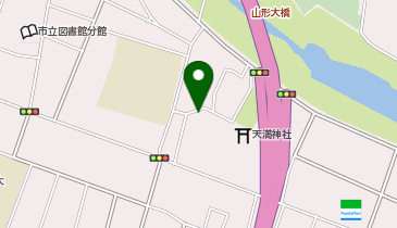 快筋堂山形店の地図画像