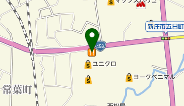 まるまつ新庄店の地図画像