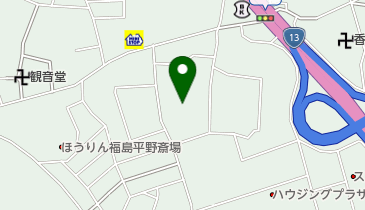 南飯坂オートの地図画像