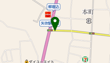 慶応ゼミナール矢吹本校の地図画像