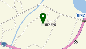 雷公神社社務所の地図画像