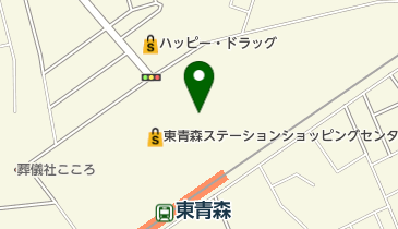 ラバーズドック東青森店の地図画像
