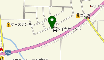 ドコモランド弘前早稲田店の地図画像