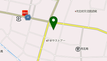 河北町どんがホールの地図画像