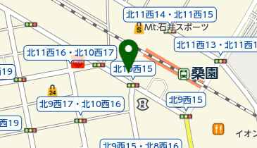 なの花薬局 桑園店の地図画像