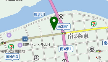 富国生命保険相互会社網走営業所の地図画像