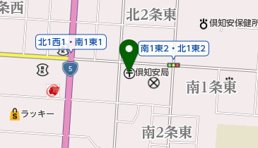 JP労組後志支部の地図画像