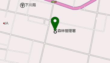 上川北部森林管理署の地図画像