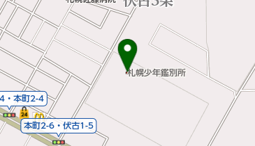 札幌少年鑑別所の地図画像
