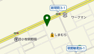 バースディ苫小牧店の地図画像