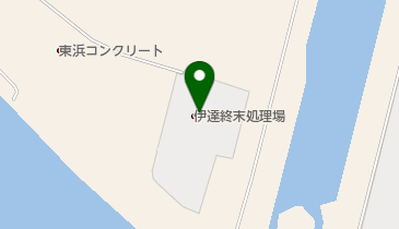 伊達市役所 施設 伊達終末処理場の地図画像