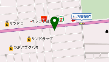 回転寿しまつりや十勝札内店の地図画像