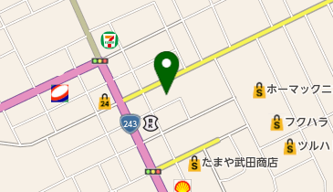 和風すなっくうたげの地図画像