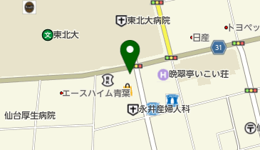 伊重くだもの店大学病院前の地図画像