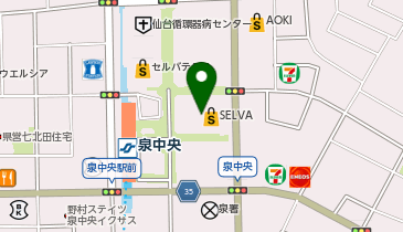 マークスアンドウェブ仙台セルバショップの地図画像