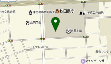 秋田県庁 出納局 検査課 課長の地図画像