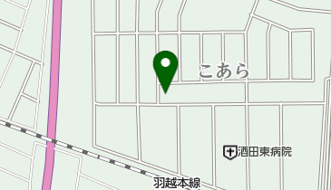 こあら動物病院の地図画像