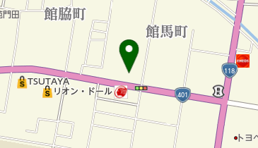 みとや会津若松店の地図画像