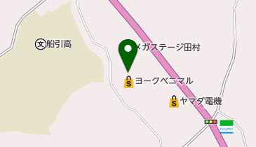 クリーニングベル田村店の地図画像