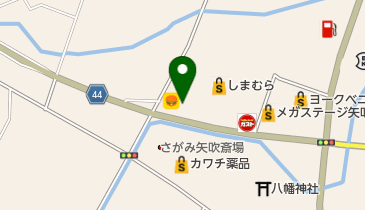 カットハウスひかり矢吹店の地図画像