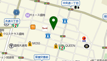 盛岡じゃじゃ麺あきをの地図画像