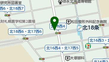 弁太北18条店の地図画像