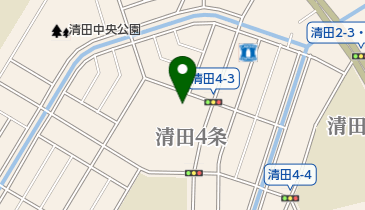 清田中央会館の地図画像