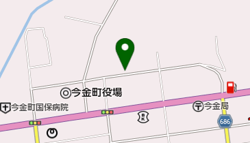 今金町図書室の地図画像
