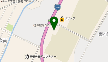 中札内村役場学校給食共同調理場の地図画像