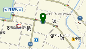 青森県弁護士会弘前支部の地図画像