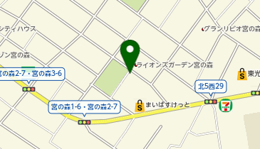 宮の森会館の地図画像