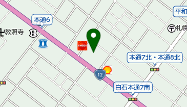 ビッグバン白石店の地図画像