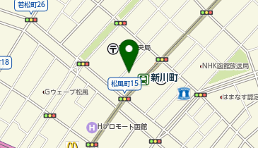 中宮青果函館自由市場の地図画像